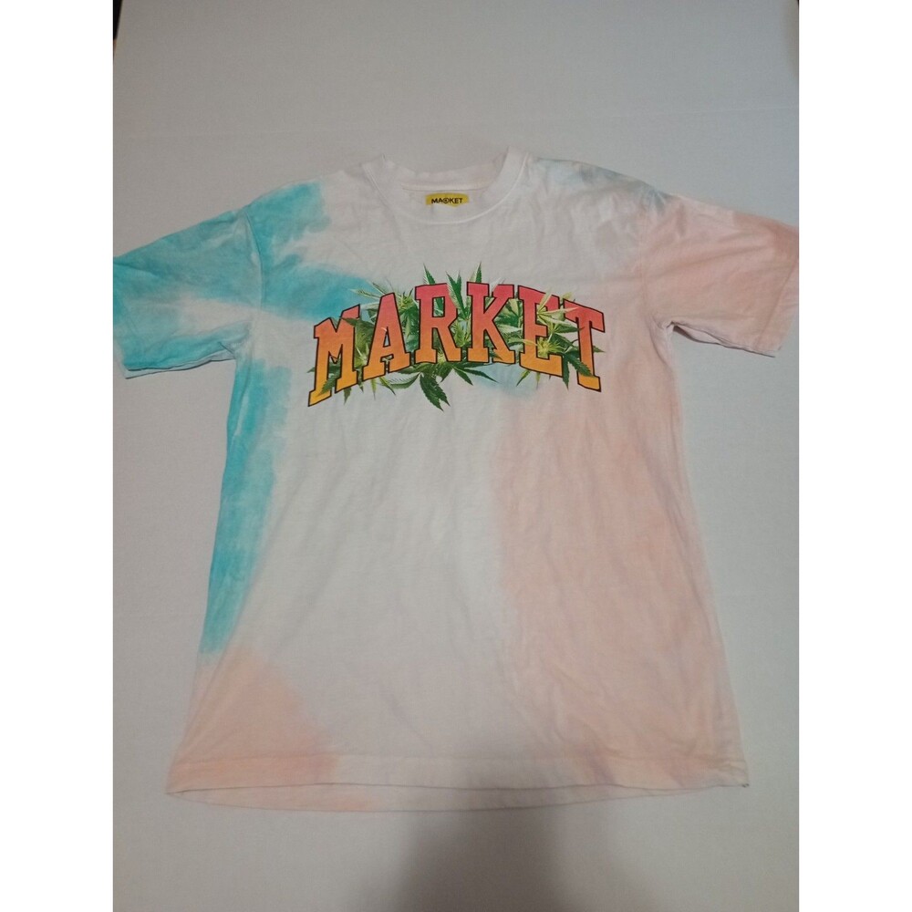 URBAN OUTFITTERS MARKET TIE DYE WHITE TEE T-SHIRT SIZE MENS SMALL